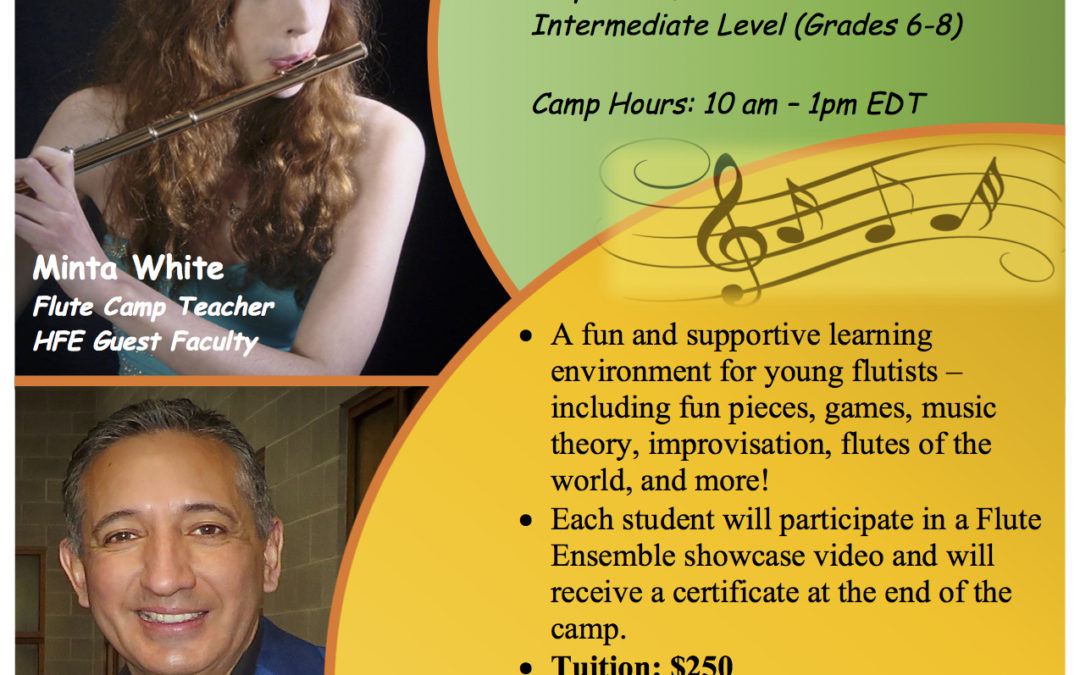 Hartford Flute Ensemble Virtual Youth Flute Camp – Beginner Session
